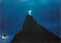 Delcampe - Carte Postale - Brésil - Rio De Janeiro - Corcovado E Cristo Redentor A Noite - CPM - Voir Scans Recto-Verso - Poscard - - Rio De Janeiro
