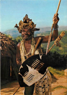 Delcampe - Carte Postale - Afrique Du Sud - South Africa - Ethnie Zoulou - Zulu Chief - With His Ox-hide Shield And Assegaai (stabb - Südafrika