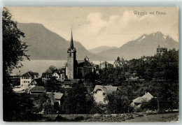 Delcampe - 6353 Weggis 1905 Gebrauchsspuren Mit Pilatus - 10596781 - Weggis