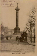 Delcampe - 75-PARIS...PLACE DE LA BASTILLE...CPA ANIMEE - Plätze