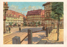 Delcampe - Alt Halberstadt Nr 13 Der Fischmarkt Walter Gemm Kuenstlerkarte - Halberstadt