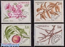 Delcampe - Monaco 1982 Four Seasons 4v, Mint NH, Nature - Flowers & Plants - Fruit - Trees & Forests - Ungebraucht