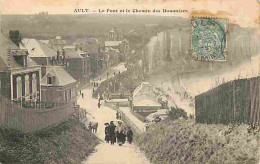 Delcampe - Carte Postale Ancienne - 80 - Ault - Le Pont Et Le Chemin Des Douaniers - Animée - Oblitération Ronde De 1905 - Correspo - Ault