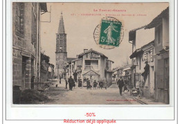Delcampe - NEGREPELISSE - Avenue De Brioude Et L'église - Très Bon état - Negrepelisse