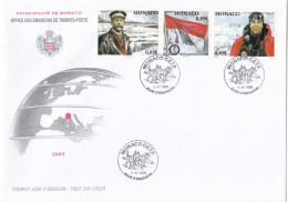 Delcampe - Monaco - FDC 2008 - Premier Jour . YT N° 2652 à 2654 . Grand Format . Année Polaire Internationale. - FDC