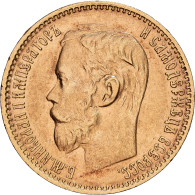 Delcampe - Russie, Nicolas II, 5 Roubles, 1899, Saint-Pétersbourg, Or, TTB, Friedberg:180 - Russie