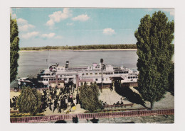 Delcampe - Bulgaria RUSE Harbour With Danube Steamship View Vintage 1960s Photo Postcard Pc #321 - Bulgarien