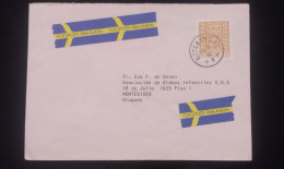 Delcampe - TS) 1984 SWEDEN, AIRMAIL, COVER SENT FROM STOCKHOLM TO MONTEVIDEO,WITH THE CENTENARY OF THE MUSEUM OF CULTURAL HISTORY I - Gebraucht
