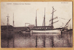Delcampe - 03267 ● CETTE Sète Hérault Voiliers 3 Mats à La Gare Maritime 1910s Editeur D.B - Sete (Cette)