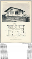 Delcampe - Architecture Ancien Plan D'une Villa De M. J. à BIDART   ( Architecte Henri RATEAU     ) - Architecture