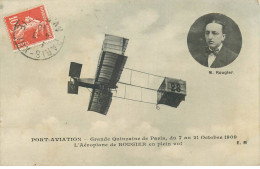 Delcampe - AVIATION Port Aviation Grande Quinzaine De Paris ROUGIER En Plein Vol - Meetings