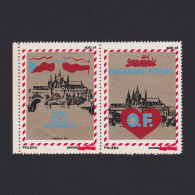Delcampe - POLAND 1990, Solidarity (Solidarnosc) Labels, Civic Forum, Propaganda - Vignettes Solidarnosc