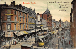 Delcampe - Uk41175 Briggate Leeds Uk Tramway Tram - Sonstige & Ohne Zuordnung