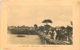 Delcampe - DAHOMEY PORTO NOVO LE DEBARQUEMENT DU CHALAND - Dahome