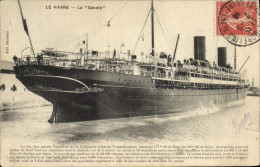 Delcampe - CPA Bateau Le Havre Le Savoie - Dampfer