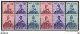 Delcampe - VATICANO:  1968  NATALE  -  S. CPL. 3  VAL. N. -  RIPETUTA  4  VOLTE  -  SASS. 464/66 - Neufs