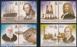 Delcampe - Solomon Islands 2006 Inventions & Discoveries 4x2v [:], Mint NH, Nature - Science - Sport - Transport - Reptiles - Tur.. - Tauchen