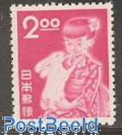 Delcampe - Japan 1951 Year Of The Rabbit 1v, Mint NH, Nature - Various - Animals (others & Mixed) - Rabbits / Hares - New Year - Unused Stamps