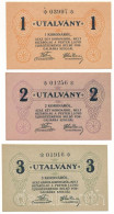 Delcampe - 1919(DN) Budapest 1K + 2K + 3K "Pester Lloyd" Utalvány T:AU Adamo BUC-212.1, 212.2, 212.3 - Non Classés