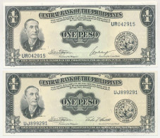 Delcampe - Fülöp-szigetek DN (1965-1967) 1P + DN (1968-1970) 1P T:UNC Philippines ND (1965-1967) 1 Peso + ND (1968-1970) 1 Peso C:U - Non Classés