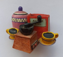 Delcampe - Decorative Handmade Magnet  "Coffee Composition". Author's Work. - Andere & Zonder Classificatie