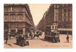 Delcampe - Paris, La Rue Du Louvre, Scène Animée, CPA, France - Louvre