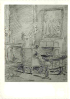 Delcampe - Carte Postale - Art - Peinture - Hubert Robert - Madame Geoffrin Dans Son Cabinet - Musée De Valence - Edition De Luxe P - Malerei & Gemälde