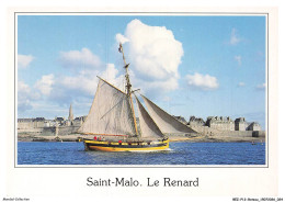 Delcampe - BEZP12-1052-BATEAU - Saint-malo Le Renard - Navire Corsaire Armé En Course Par Robert Surcouf En 1812 - Segelboote