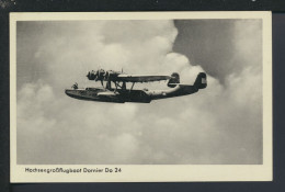 Delcampe - Ansichtskarte Flugpost Dornier Flugboot Hochseegroßflugboot Do24 Deutsches Reich - Zeppeline