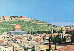 Delcampe - ISRAEL JERUSALEM MOSQUEE D OMAR ET MONT DES OLIVIERS - Israel