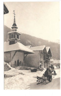 Delcampe - Sixt. - Chapelle De Salvagny. (Attelage, Transport Du Bois Luge) - Sixt-Fer-à-Cheval