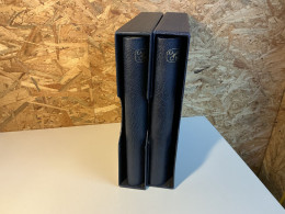 Delcampe - 2 Kabe Klemmbinder Atlas Blau Mit Schuber (36707) - Encuadernaciones Solas