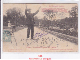 Delcampe - PARIS: 75001 Le Charmeur D'oiseau Au Jardin Des Tuileries, Autographe H. Paul -  état - Autres Monuments, édifices