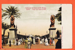 Delcampe - 32985 /  CAIRO Egypt (•◡•) Entrance KASR-el-NIL Bridge ◉ LE CAIRE Pont 1910s ◉ VEGNIOS ZACHOS Luxor N° 1102 - Kairo