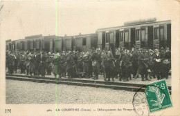 Delcampe - 23* LA COURTINE   Debarquement Des Troupes   RL22,1549 - Kasernen
