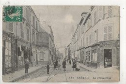 Delcampe - Créteil (94) : La Grande Rue Prise Au Niveau Magasin Tailleur "Au Bon Coin De La Mairie" En 1915 (animé) PF. - Creteil