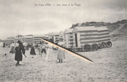 Delcampe - De Haan, Coq Sur Mer,   Les Jeux à La Plage,  2 Scans - De Haan