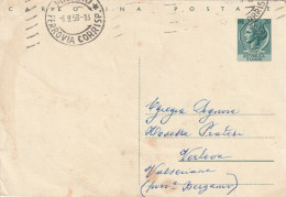 Delcampe - REPUBBLICA - ITALIA - MILANO - CARTOLINA POSTALE  L. 20  - VIAGGIATA PER VERTOVA (BERGAMO) -1958 - Stamped Stationery