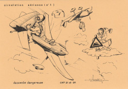 Delcampe - 12 CARTES Aéronautique Aviation Avion  Croquis  De Jacques Noetinger Concorde, Transall Et Epsilon, Alizé Cap 21 Et 20 - Sonstige & Ohne Zuordnung