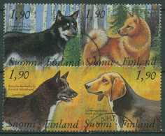Delcampe - Finnland 1989 Hunde Spitz Schäferhund Bärenhund 1078/81 Gestempelt - Gebraucht