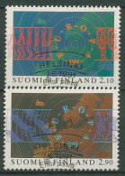 Delcampe - Finnland 1991 Europa CEPT Weltraumfahrt 1144/45 Gestempelt - Gebraucht
