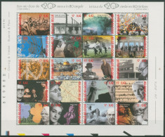 Delcampe - Belgien 2000 Jahrtausendwende Ereignisse 2994/13 ZD-Bogen Postfrisch (SG42358) - Nuovi