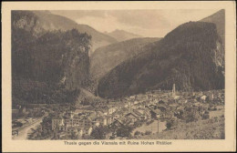 Delcampe - Um 1920/30 - Thusis: Gegen Die Viamala Mit Ruine Hohen Rhätien,Edition P... - 20003625 - Sonstige & Ohne Zuordnung