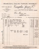 Delcampe - Facture - CAEN - MACHINES OUTILS, OUTILLAGE, FOURNITURES Industrielles - Ets TEMPLEU SPRIET Cie - Lot 3 Docs -1932/34 - 1900 – 1949