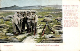 Delcampe - Chanson CPA Namibia, Kriegsbilder, Deutsch Südwest Afrika, Briefe Aus Der Heimat, Kolonien - Namibia
