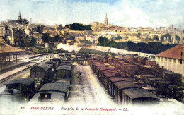 Delcampe - DEPT 16 ANGOULEME VUE PRISE DE LA  PASSERELLE TRES  BELLE ANIMATION 9X14 REIMPRESSION DE CARTES ANCIENNES - Angouleme