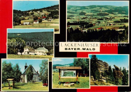 Delcampe - Lackenhaeuser Niederbayern Panorama Hotel Kirche Infotafel Felsen - Sonstige & Ohne Zuordnung