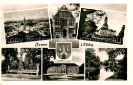 Delcampe - Jever Gesamtansicht Schloss Maria Von Jever Denkmal Landratsamt Terrasse Mit Gym - Jever