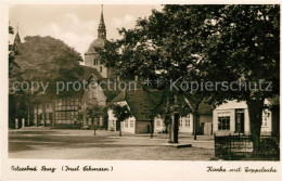 Delcampe - Burg Fehmarn Kirche Mit Doppeleiche - Fehmarn