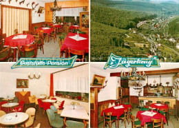 Delcampe - Wald Brilon Gaststaette Pension Jaegerkrug Gaststube Panorama Luftaufnahme - Brilon